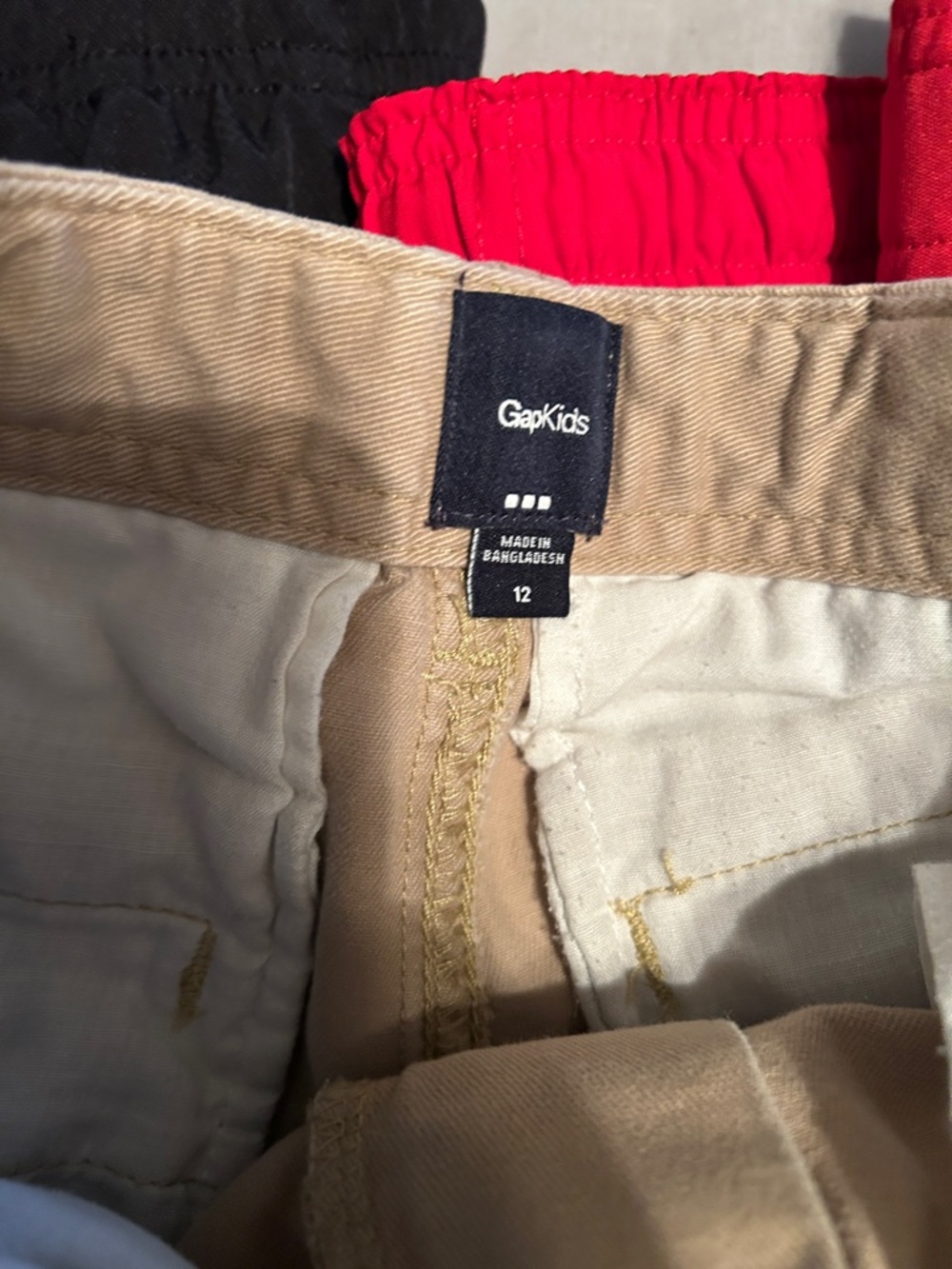 Old Navy Kids Shorts Lot - Red, Black, Gray, Tan, Camo gap Reebok vans 10/12 - Picture 7 of 16